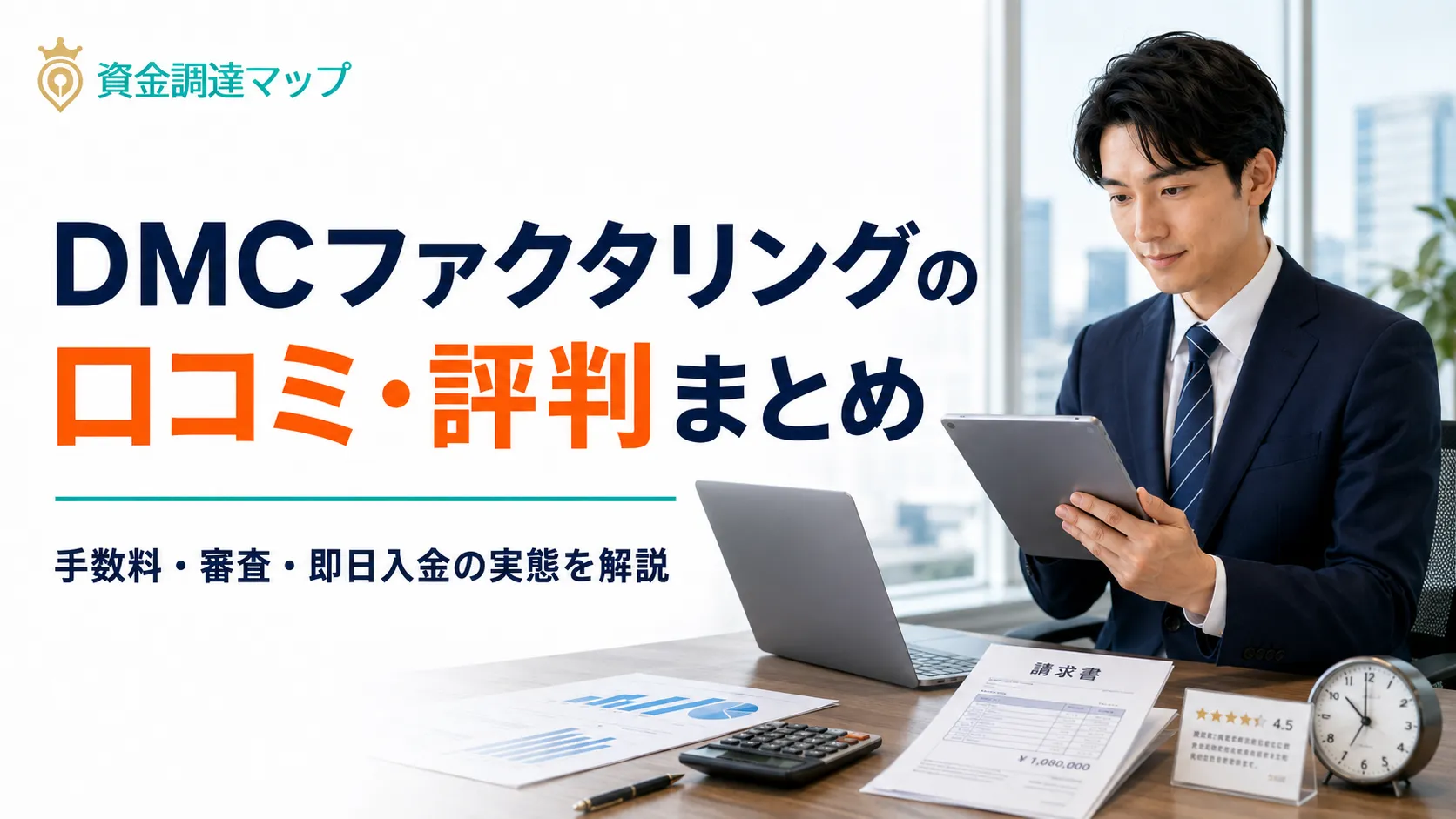 DMCファクタリングの口コミ・評判まとめ｜手数料・審査・即日入金の実態を解説