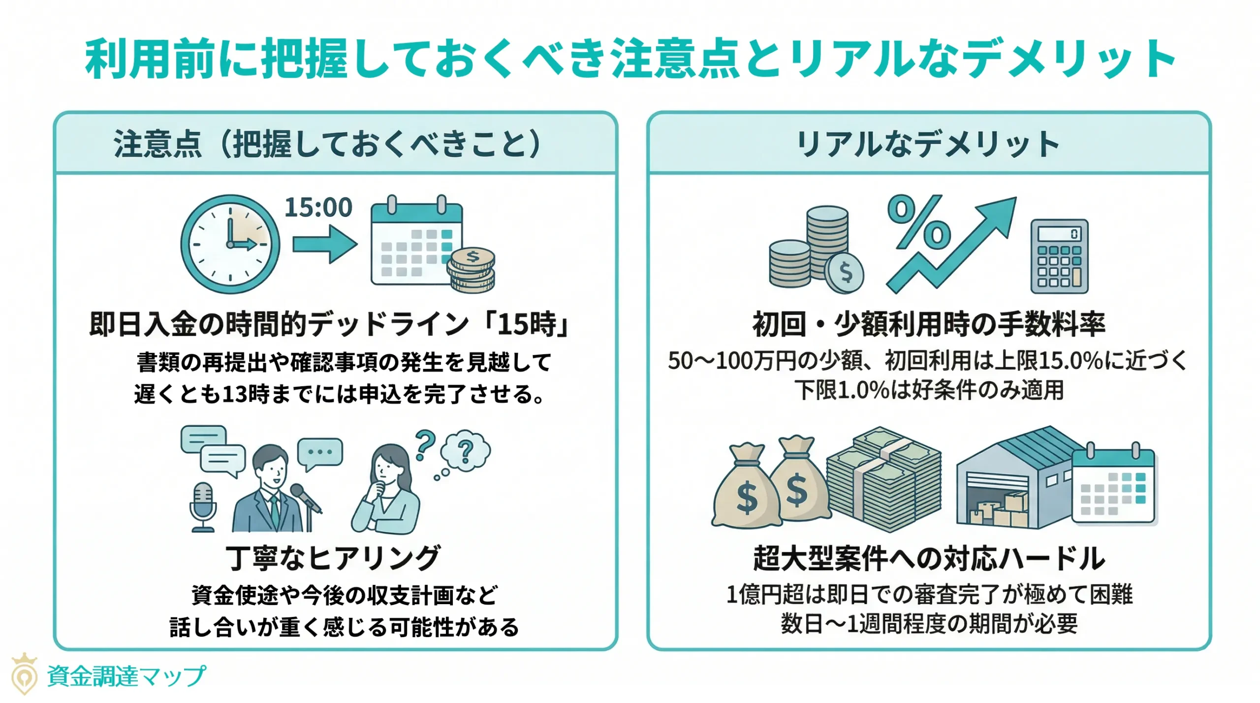 利用前に把握しておくべき注意点とリアルなデメリット