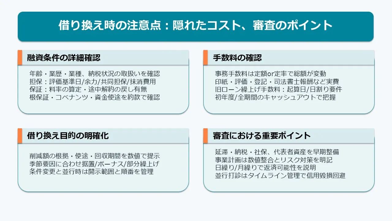 ビジネスローン借り換えで資金繰りを改善! 金利、選び方、注意点を徹底解説