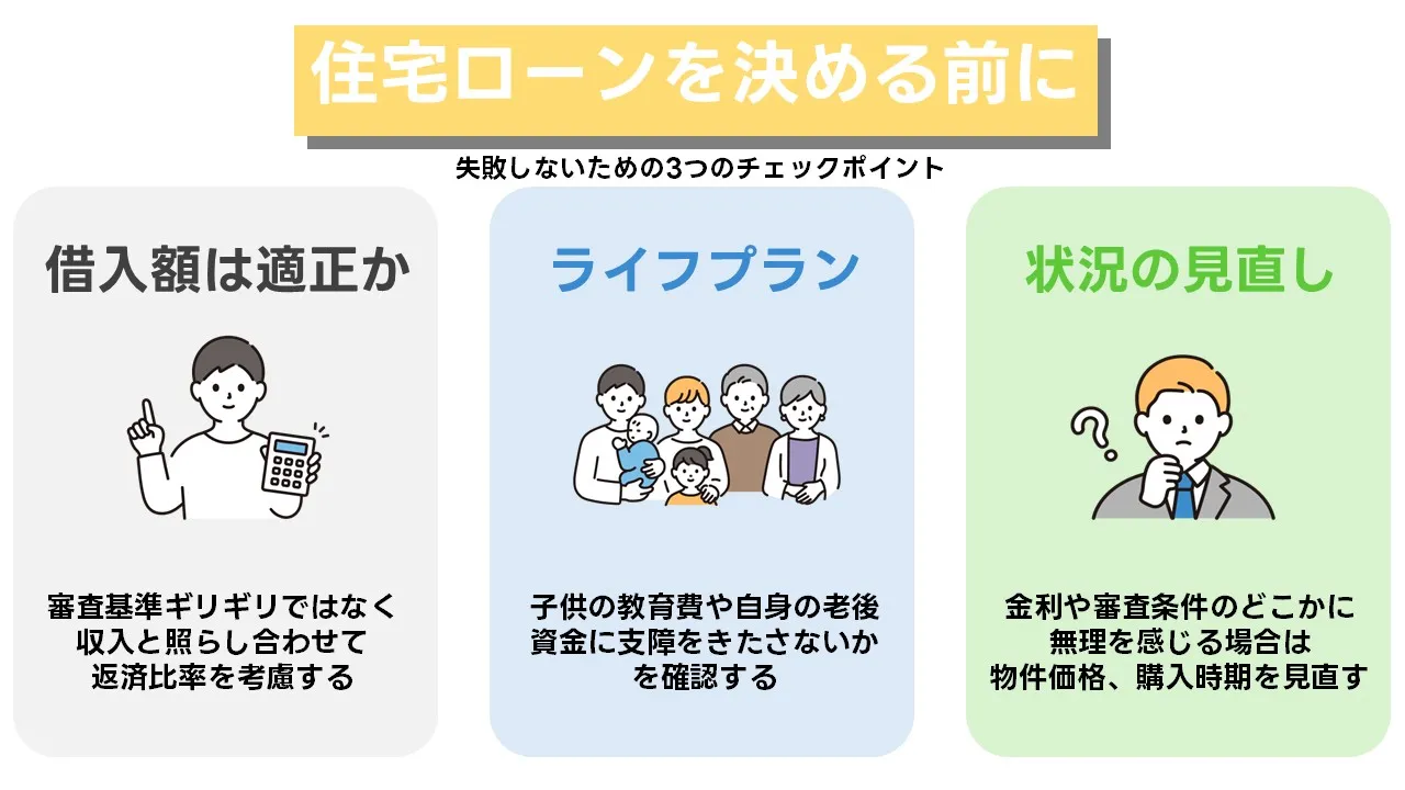 住宅ローンの金利や返済期間が家計に合わず家計簿を見ながら悩む日本人夫婦