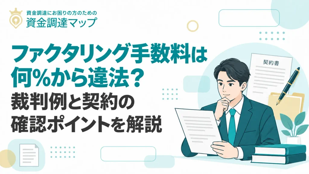 ファクタリング手数料は何％から違法？裁判例と契約の確認ポイントを解説