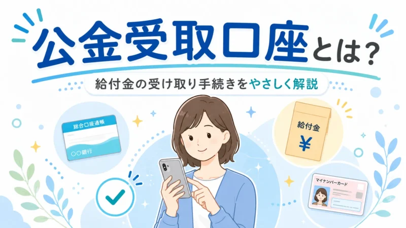 公金受取口座とは？登録方法・対象給付金・よくある疑問をわかりやすく解説
