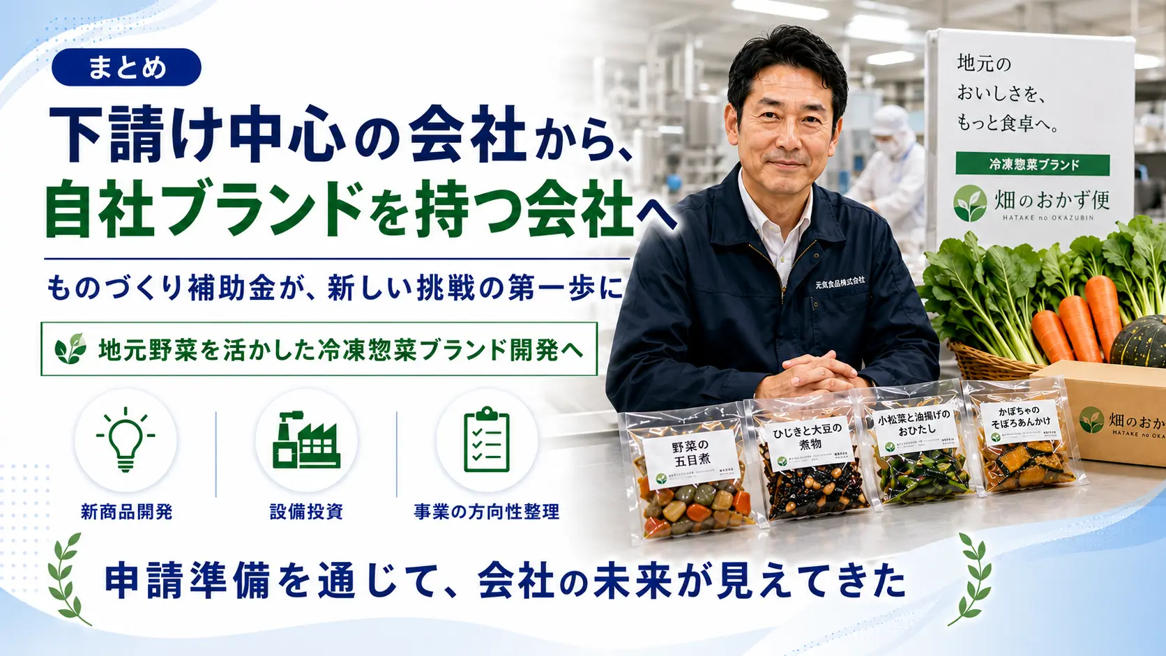 まとめ｜下請け中心の会社から、自社ブランドを持つ会社へ
