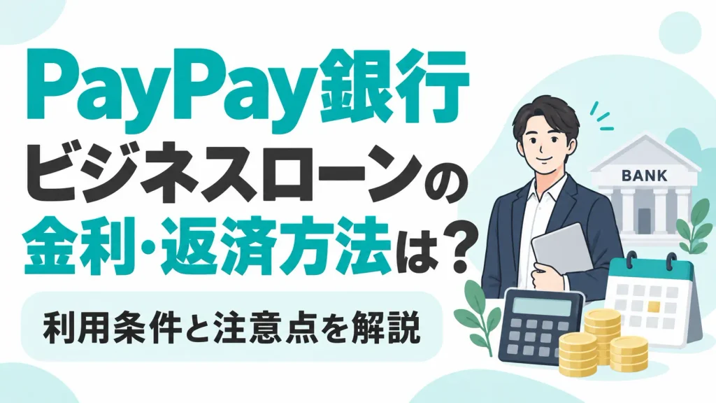 PayPay銀行ビジネスローンの金利・返済方法は？利用条件と注意点を解説