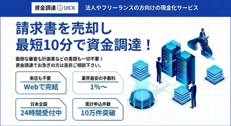 資金調達QUICK（クイック）徹底解説｜手数料・必要書類・入金スピードを一次情報で確認【2026年版】