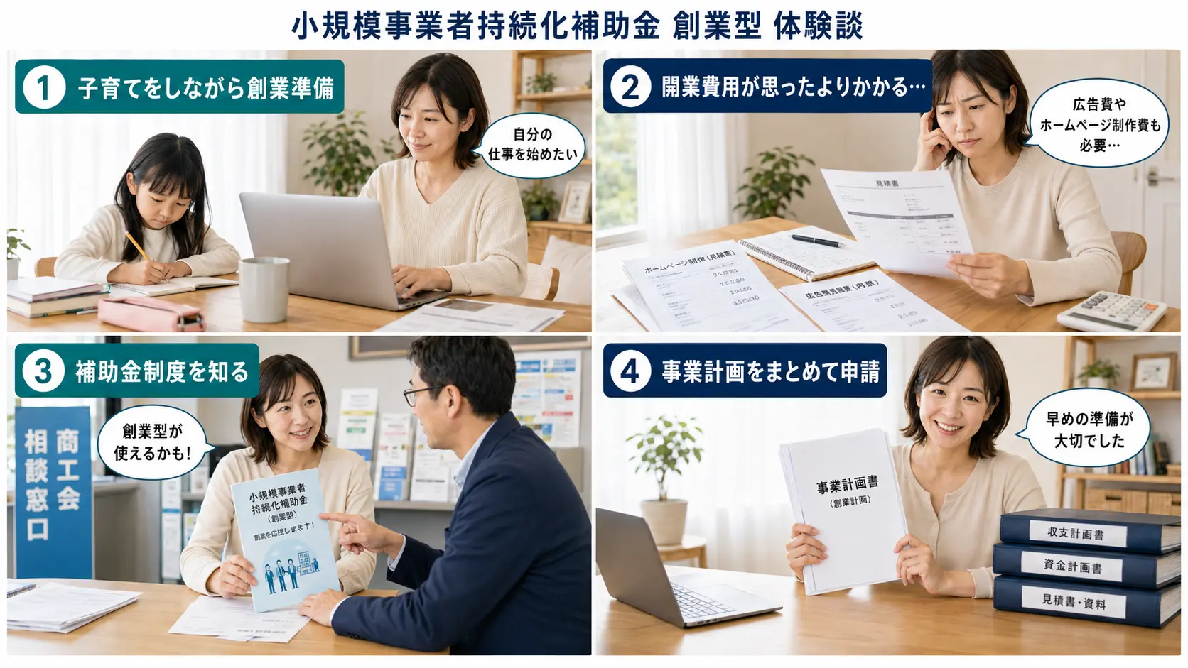子育てと創業を両立しながら、小規模事業者持続化補助金 創業型に申請した体験談