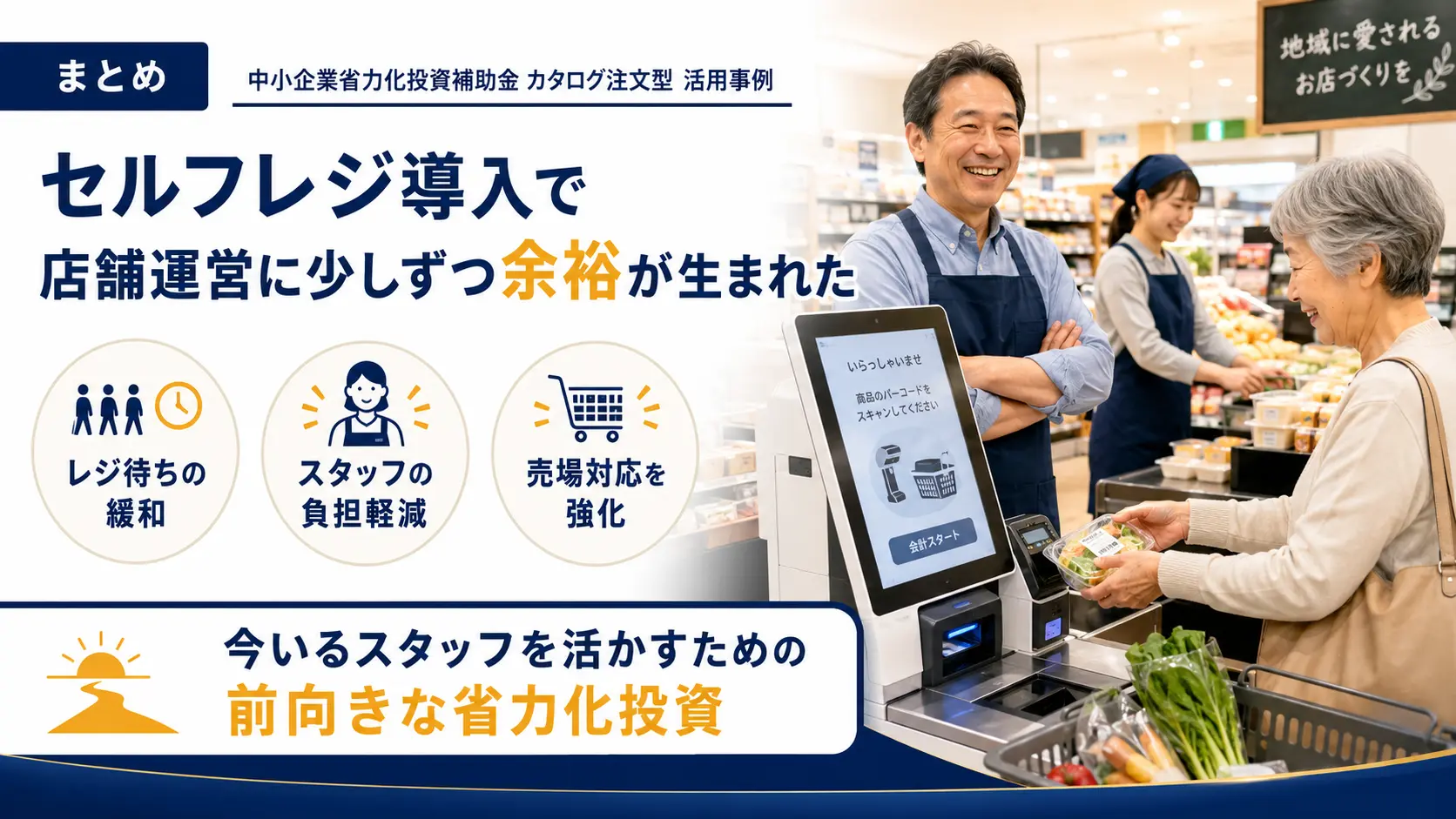 まとめ｜小さな店舗でも省力化投資に取り組むきっかけになる