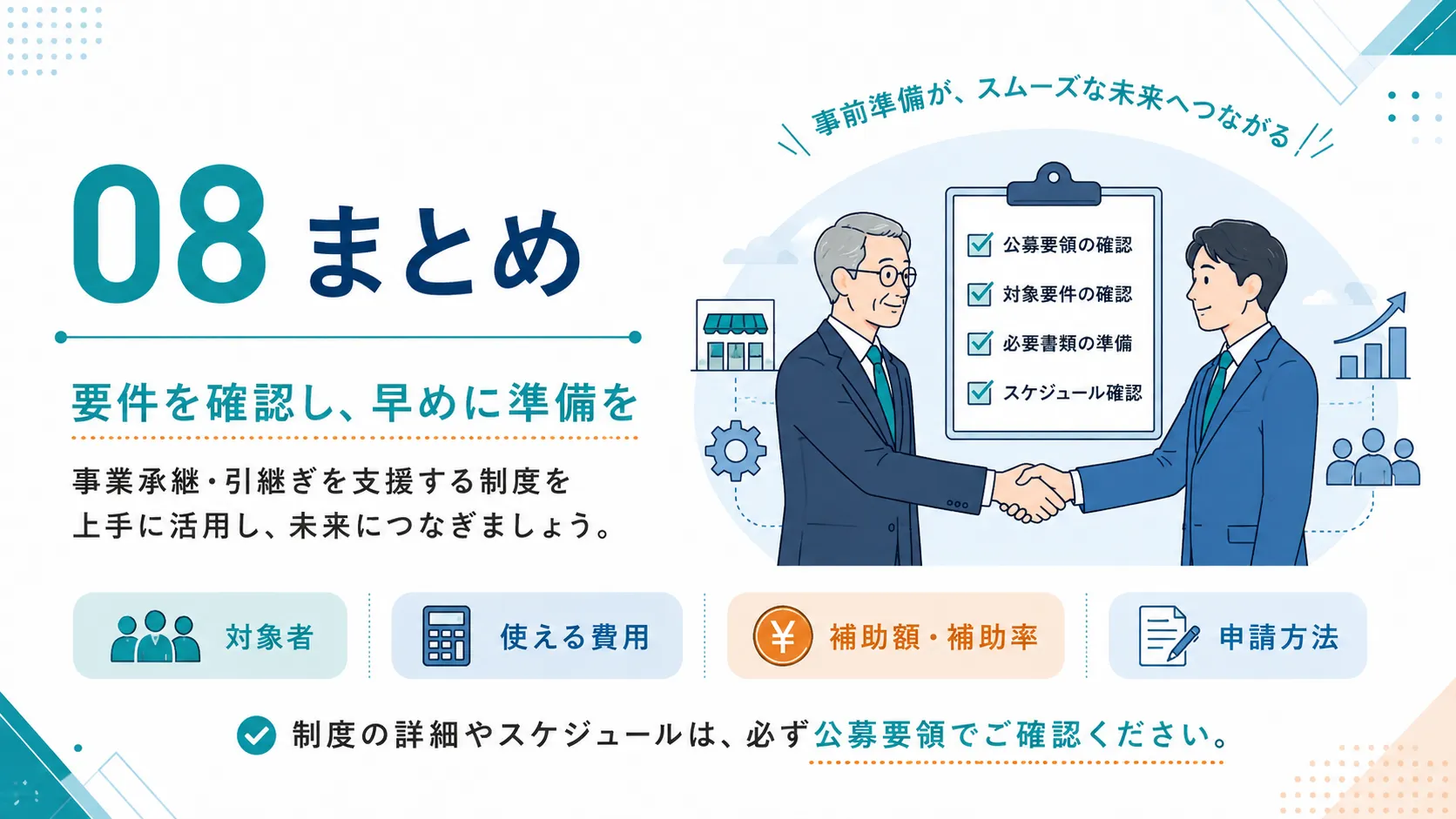 事業承継・M&A補助金15次公募 事業承継促進枠のまとめ
