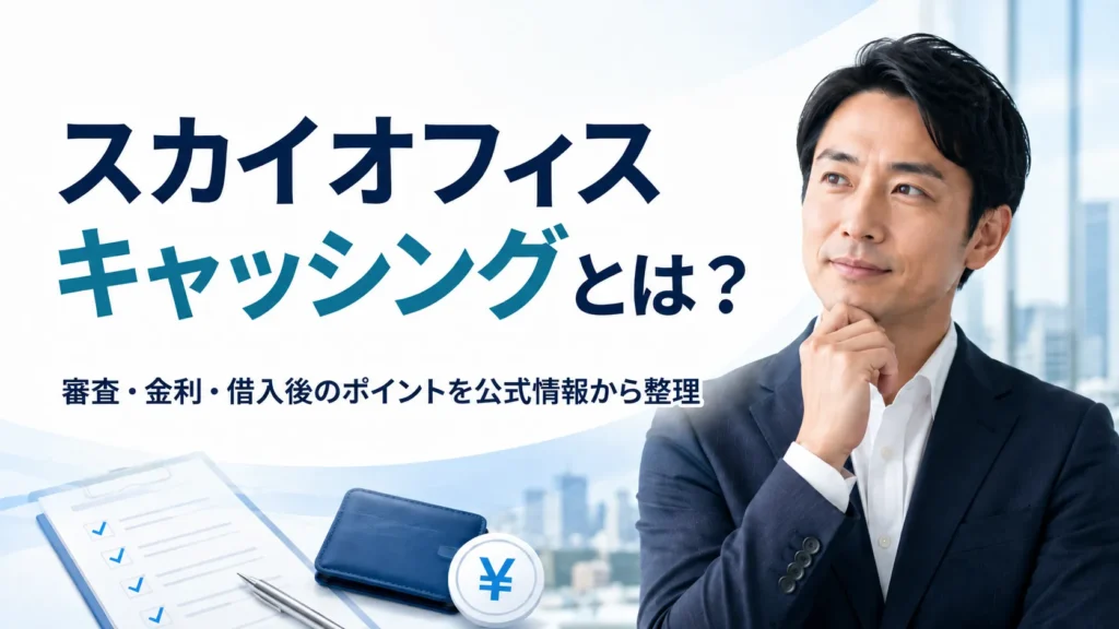 スカイオフィスキャッシングとは?審査・金利・借りた後のことまで公式情報から解説【2026年最新版】