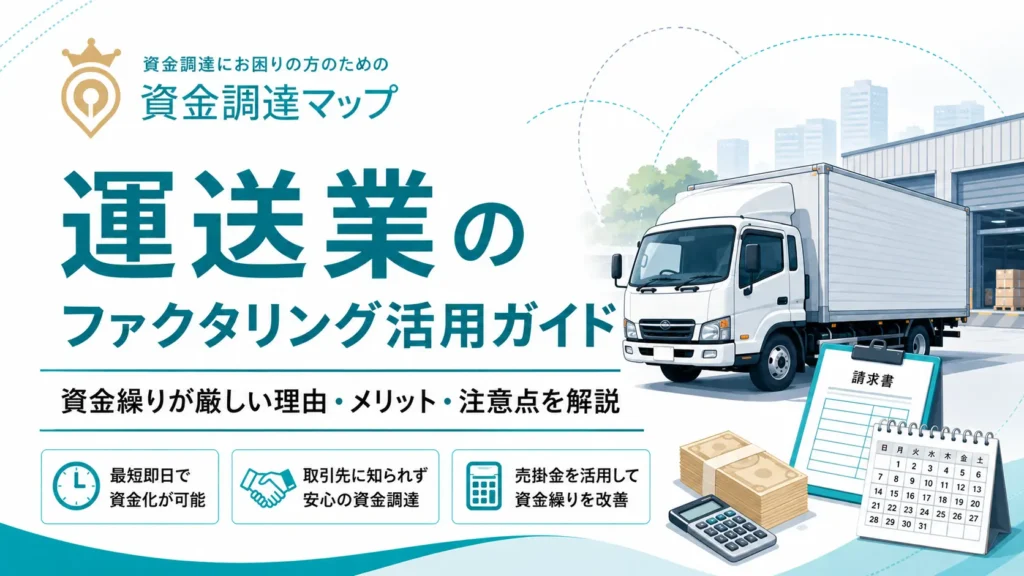 運送業のファクタリング活用ガイド｜資金繰りが厳しい理由・メリット・注意点を解説