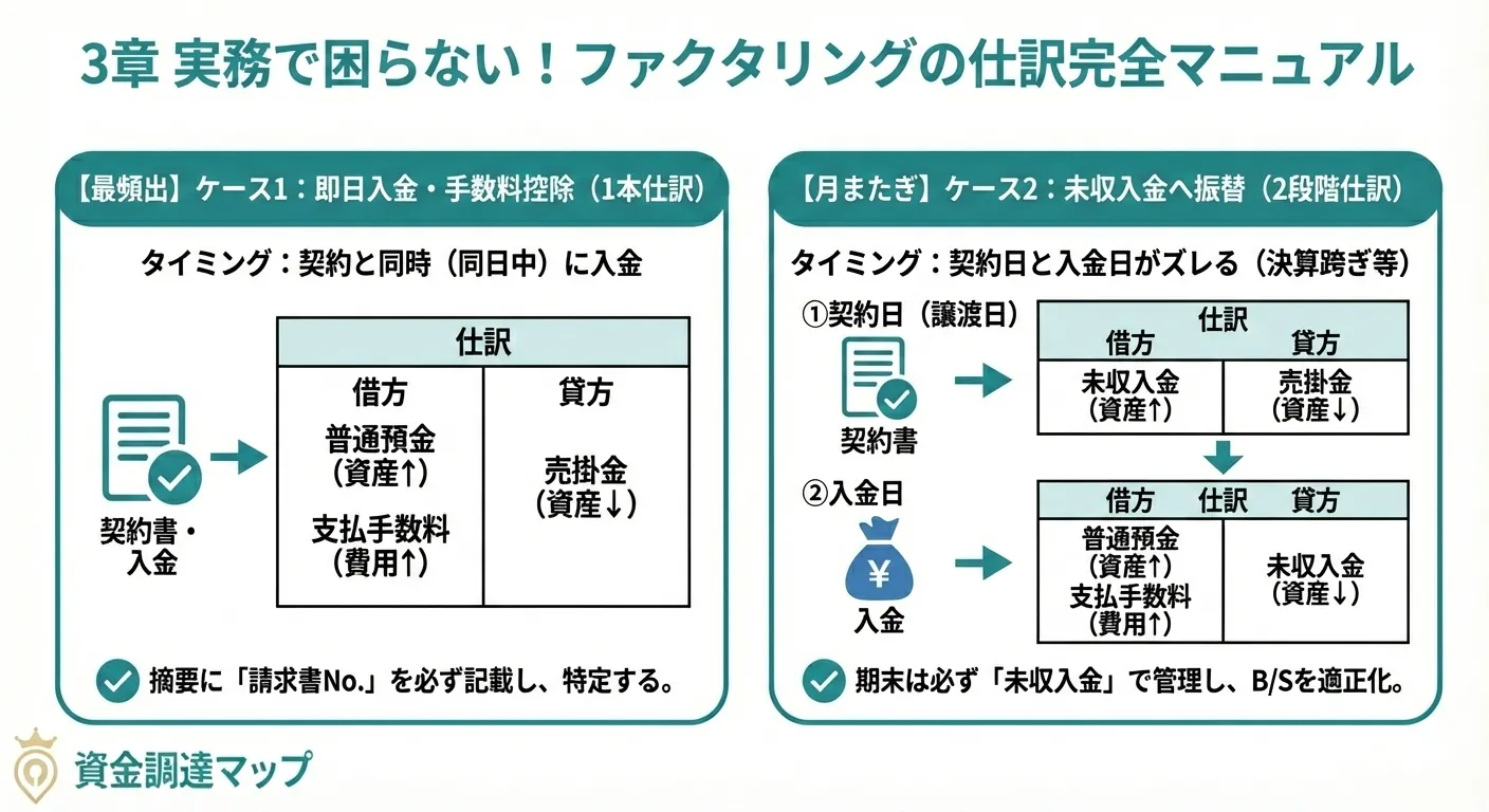 ファクタリングの仕訳マニュアル