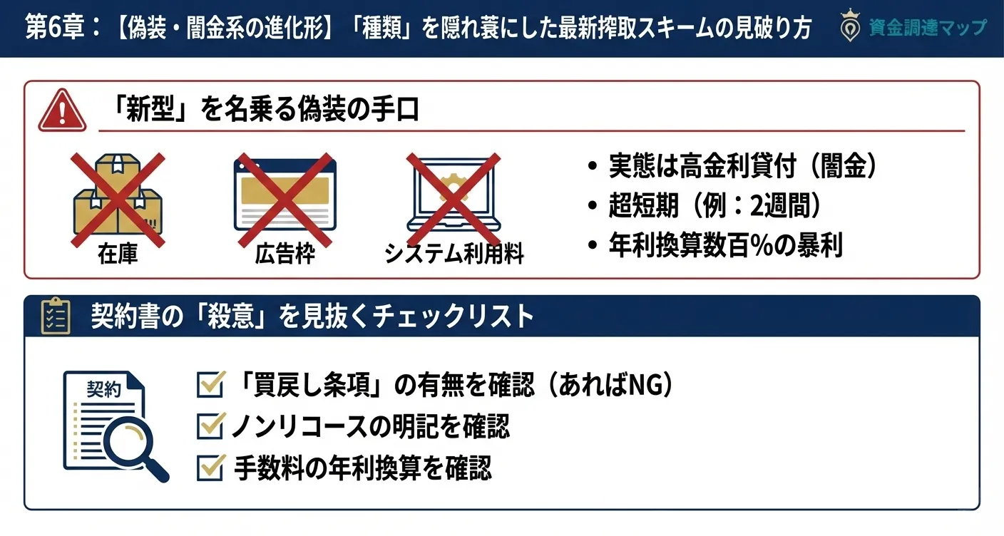 ファクタリングを装った闇金の手口と契約書のチェックポイント 資金調達マップ