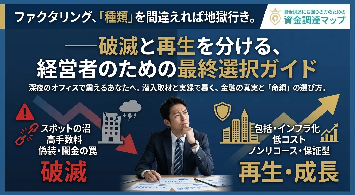 2026年最新版ファクタリングの種類を完全網羅！経営戦略としての選び方とリスク管理の全貌 資金調達マップ