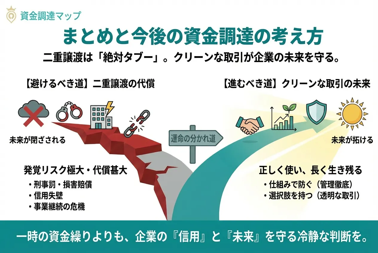 二重譲渡リスクの総括と安全な資金調達