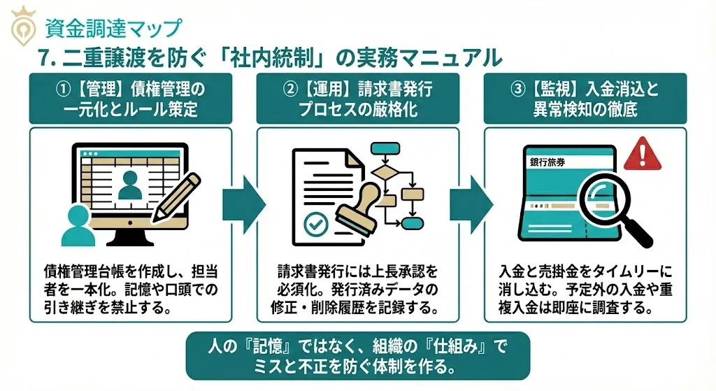 二重譲渡を防ぐための社内管理と防止策