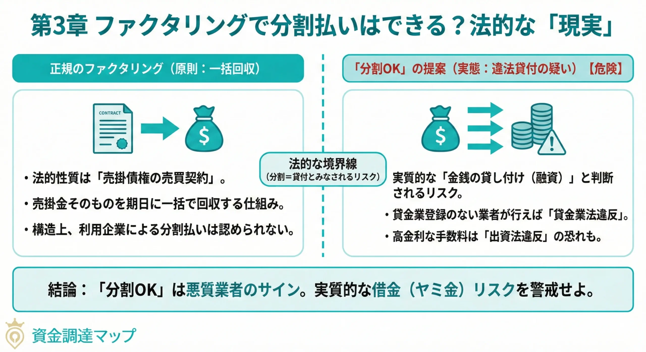 ファクタリングで分割払いはできる？返済方法の現実