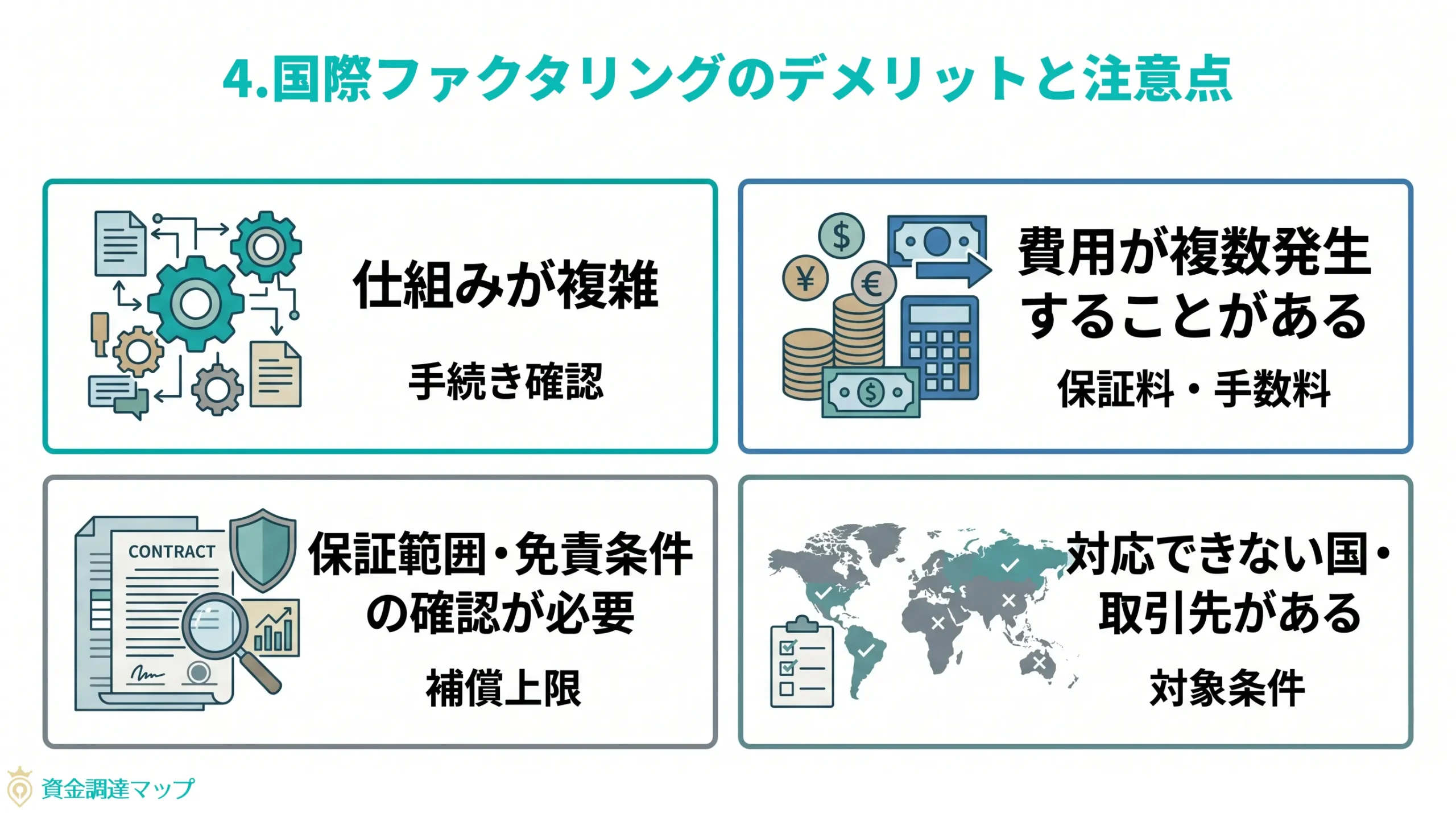 第4章　国際ファクタリングのデメリットと注意点