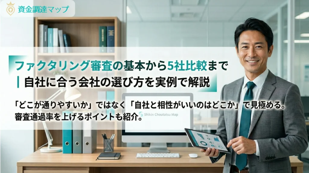 ファクタリング審査の基本から5社比較まで|自社に合う会社の選び方を実例で解説