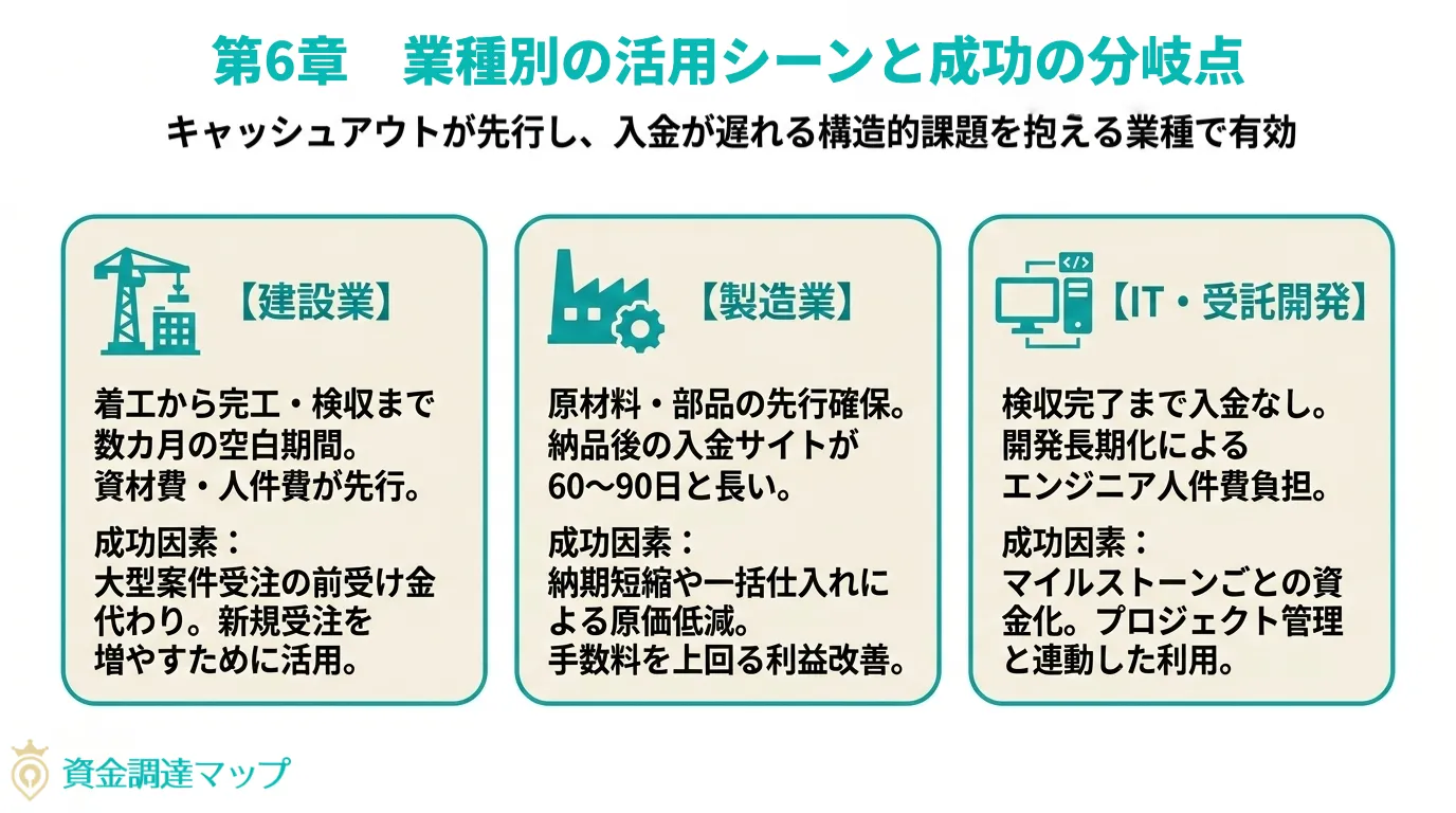 業種別の活用シーンと成功の分岐点