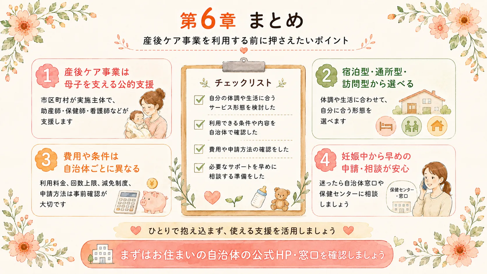 産後ケア事業のまとめ
