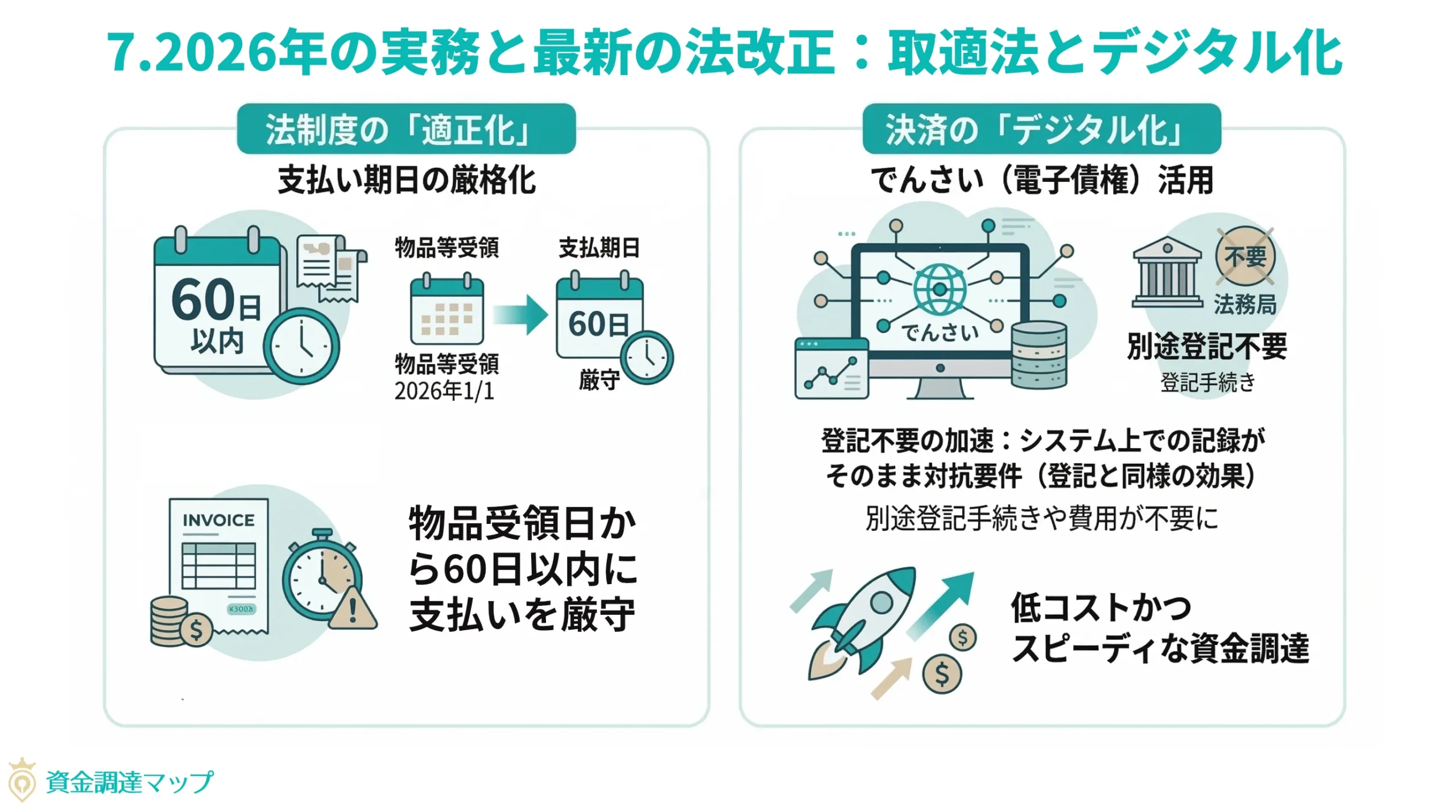 2026年の実務と最新の法改正：デジタル化と取適法の影響