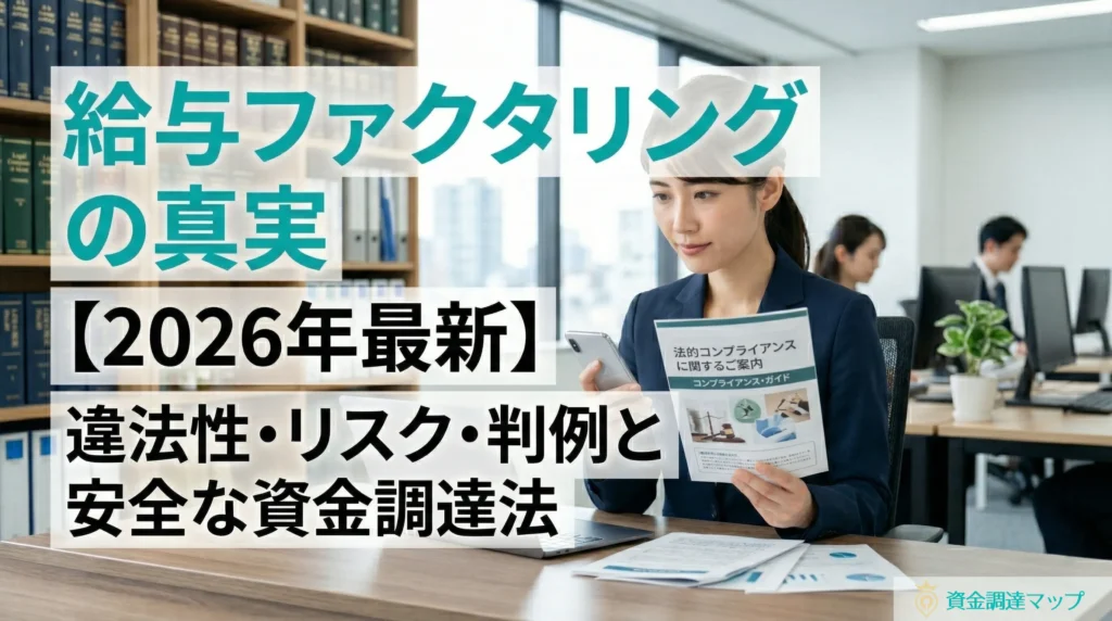 給与ファクタリングの真実|違法性・リスク・判例と安全な資金調達法【2026年最新】