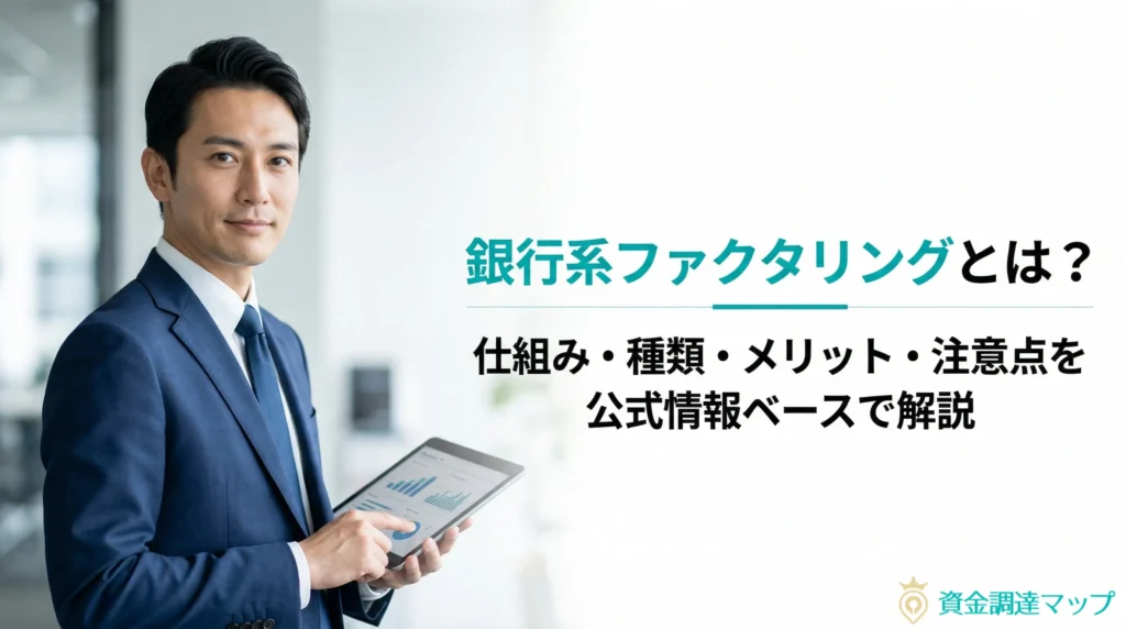 【2026年最新版】銀行系ファクタリングとは？仕組み・種類・メリット・注意点を公式情報ベースで解説